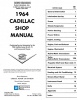 1964 CADILLAC REPAIR MANUAL - ALL MODELS